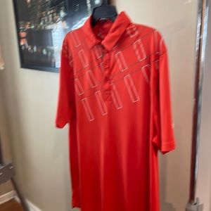 Under armour orange polo